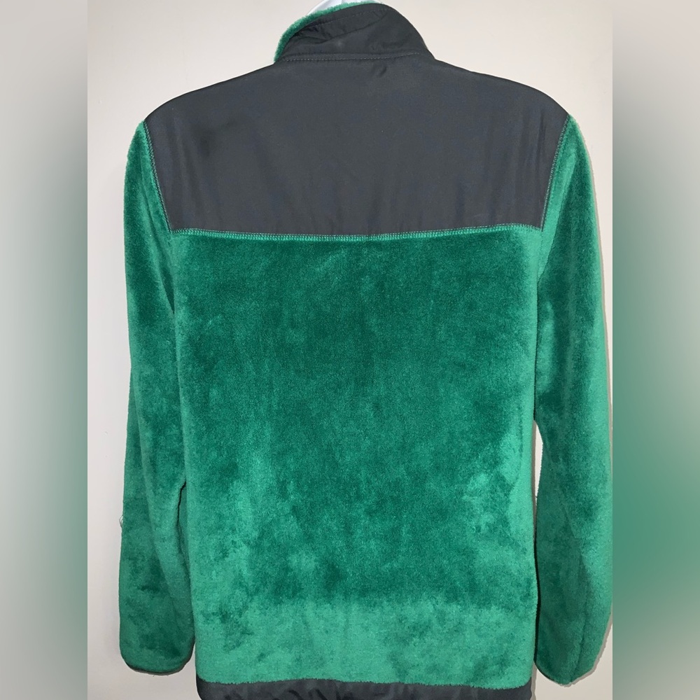 Danskin Cozy Green and Black Teddy Jacket Sz S - Picture 5 of 11